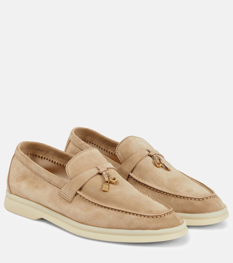 LORO SUEDE FLAT BEIGE