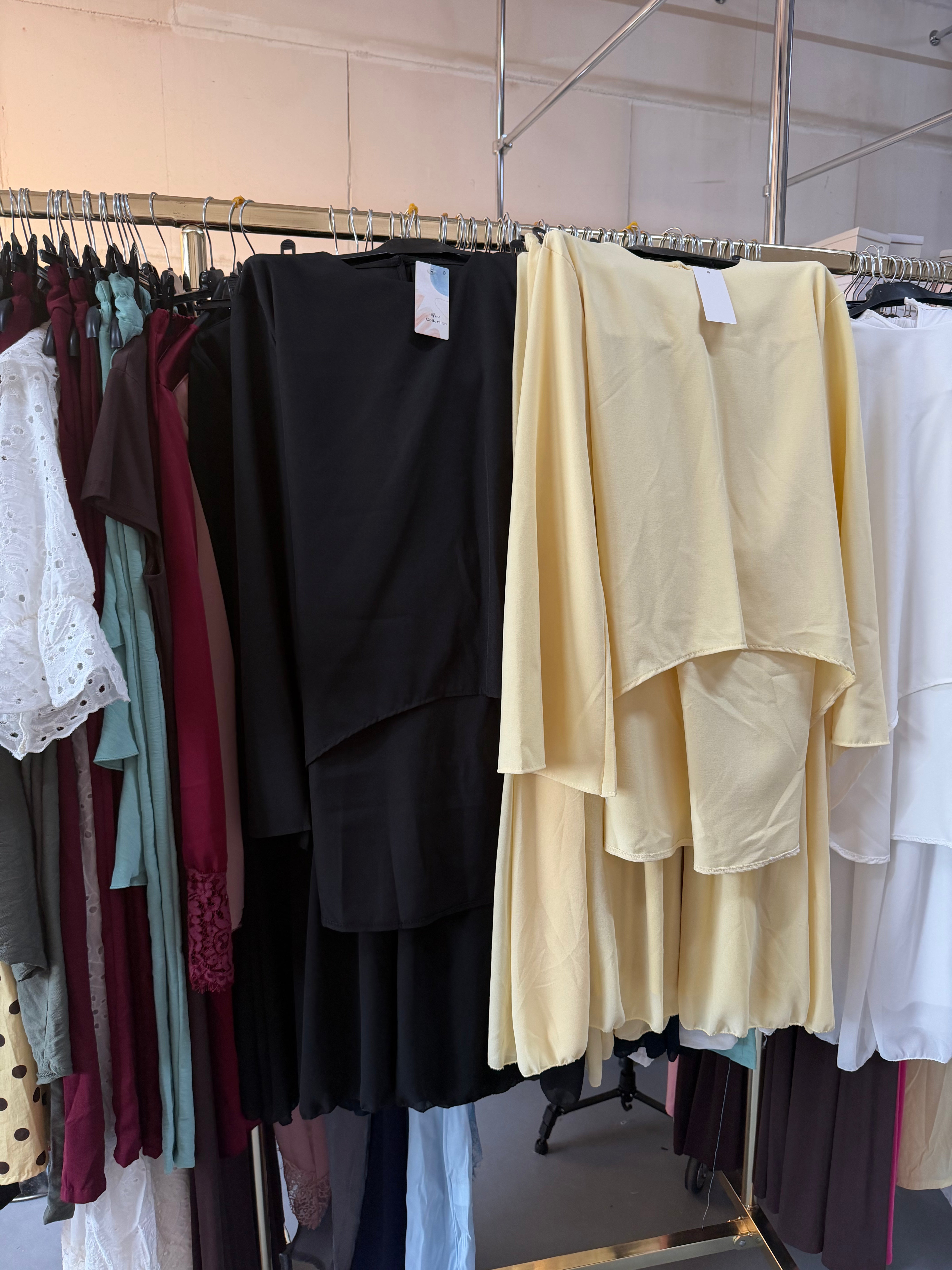 Xxnevermind zwart en geel Zaria rok setjes