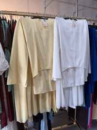 nnnnrraa wit en butter yellow Zaria rok setjes