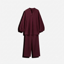 Poplin Cotton twinset - burgundy PRE ORDER (wordt 26/07 verzonden)