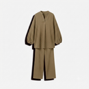 Poplin Cotton twinset - kaki PRE ORDER (wordt 26/07 verzonden)