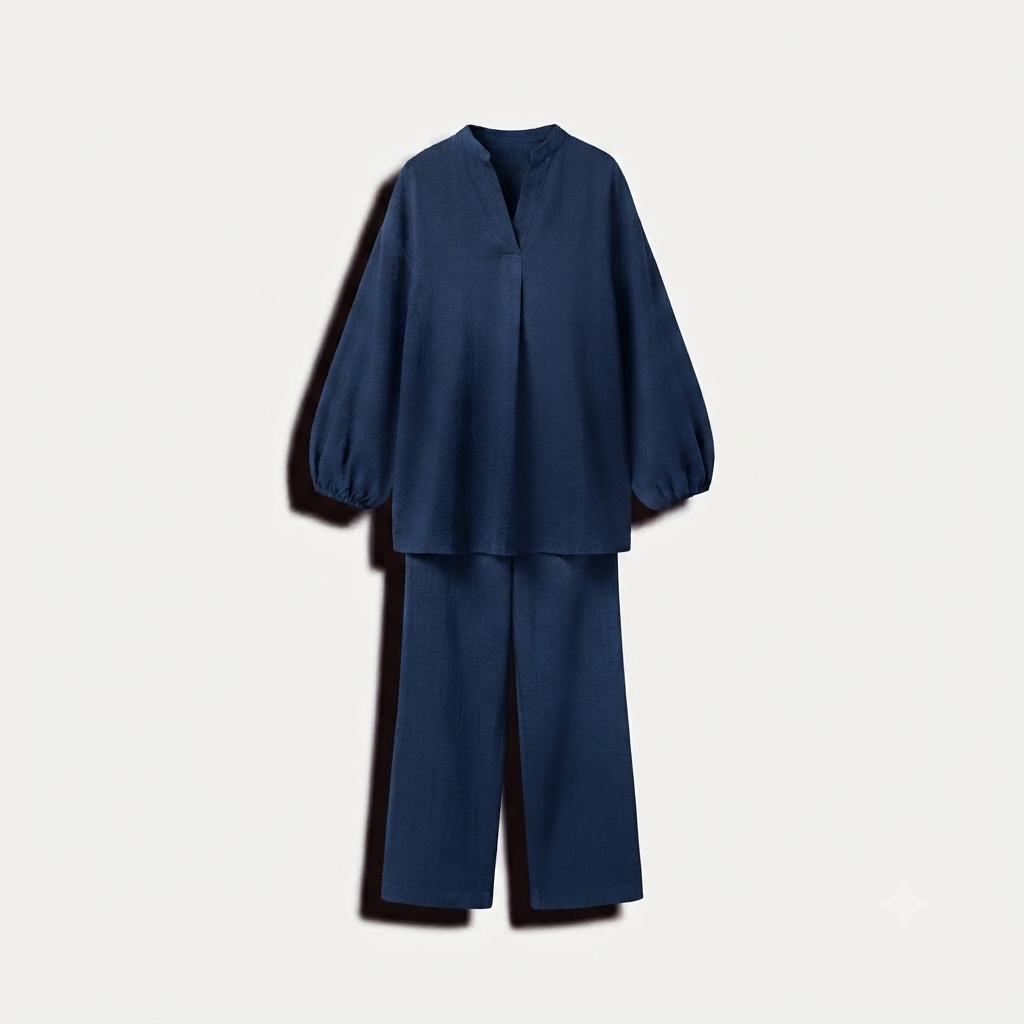 Poplin Cotton twinset - blue PRE ORDER (wordt 26/07 verzonden)