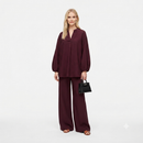 Poplin Cotton twinset - burgundy PRE ORDER (wordt 26/07 verzonden)