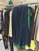 Queen navy rok plisse
