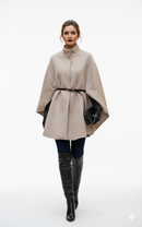 Manteljas met riem - beige 9021
