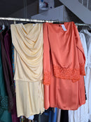 Besma oranje rok set en butter yellow set