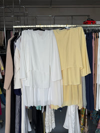 Rama8888882 gele en wit Zaria rok setjes