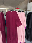 Lays786 licht roze en bordeaux flora jurken