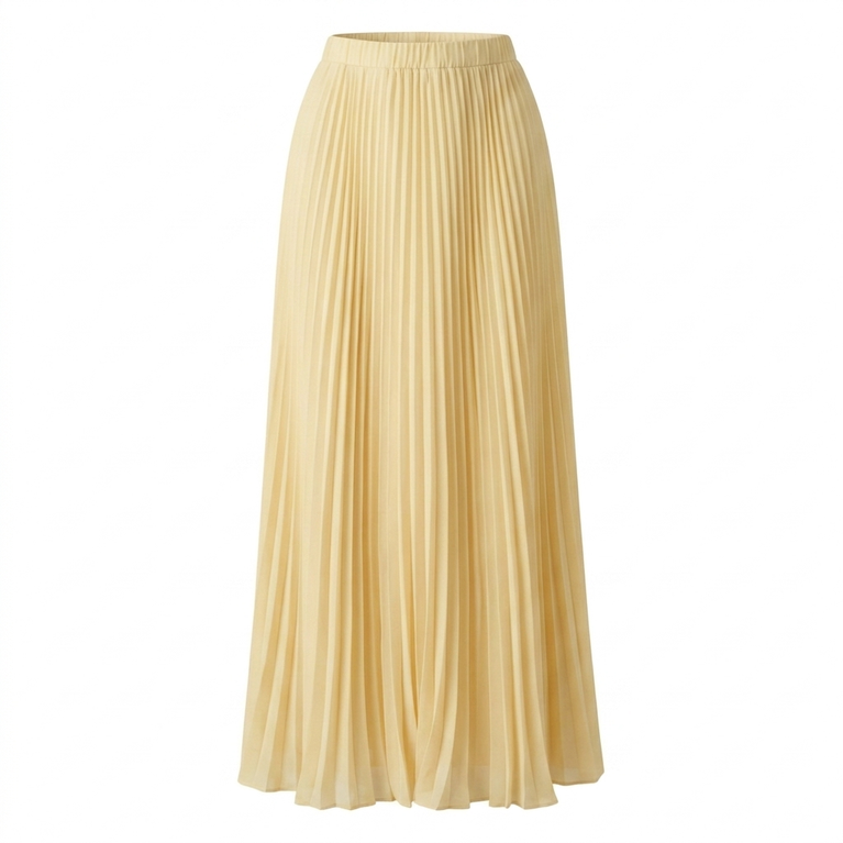 L'Essentielle Plissée - butter yellow rok ruffles