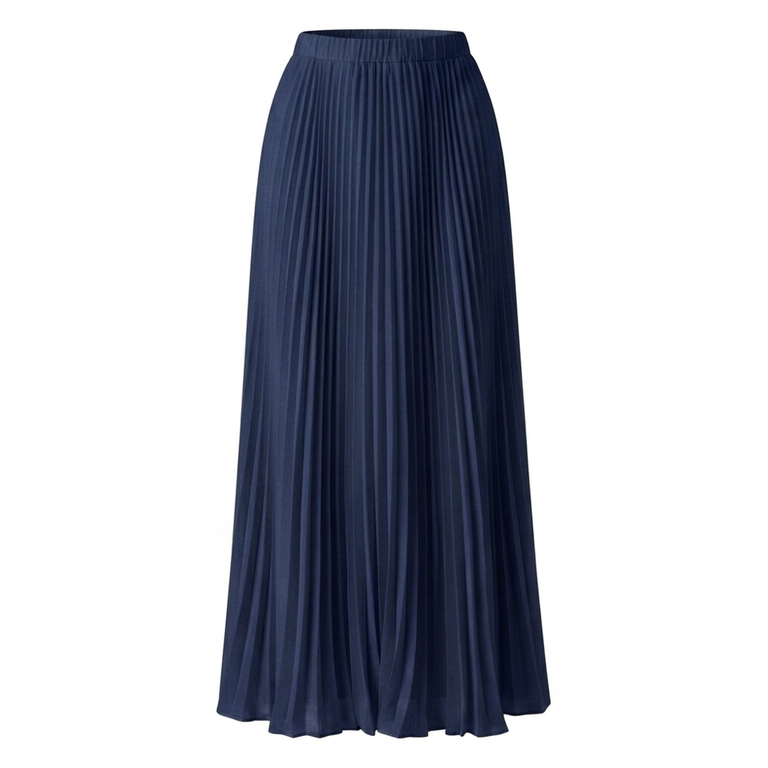 L'Essentielle Plissée - navy rok ruffles