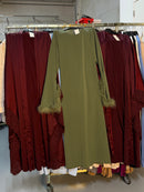 Strawberry veren jurk groen