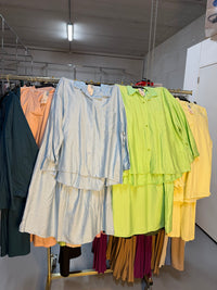 Privatepx licht groene en licht blauwe rok setjes van viscose