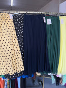 Shanne navy rok plisse