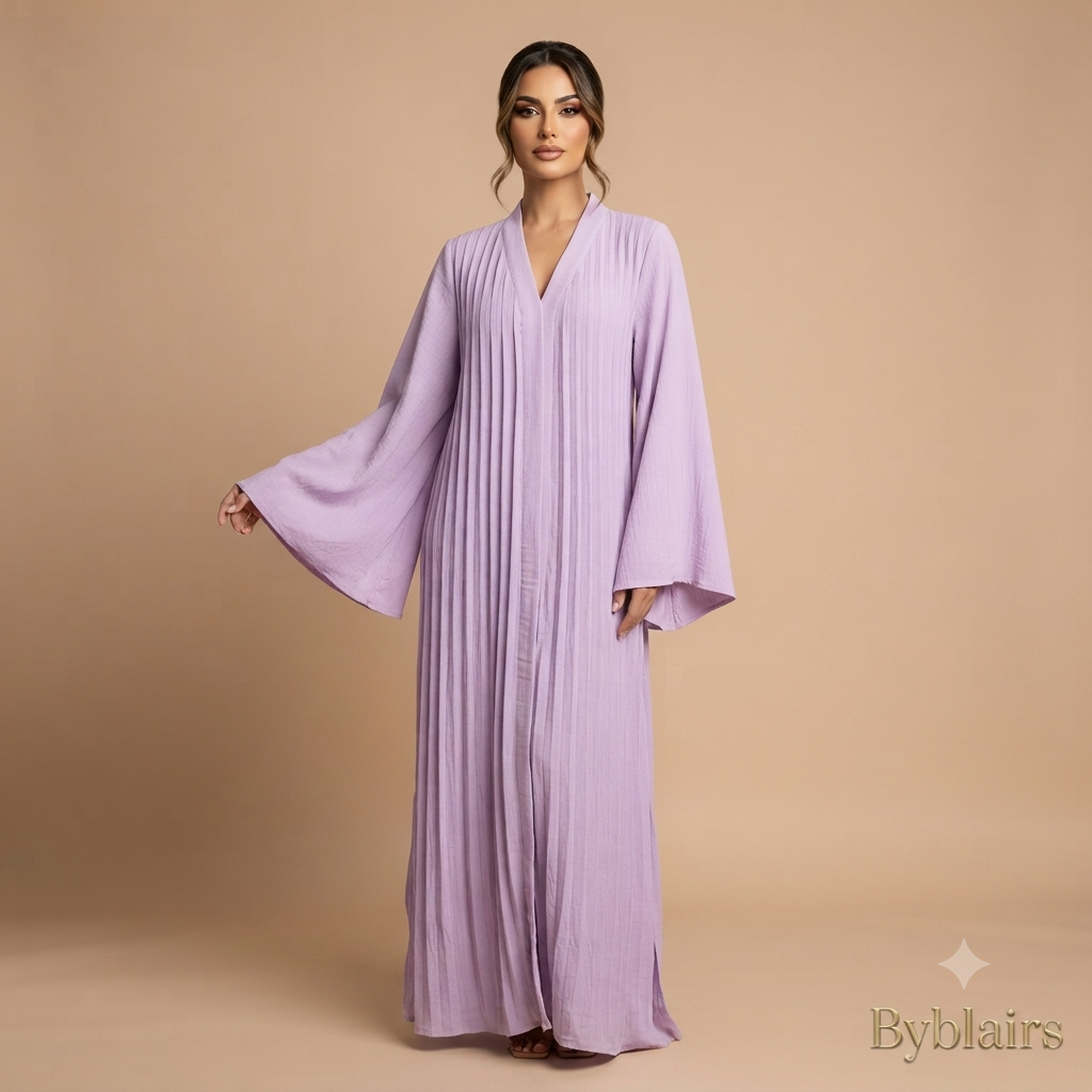 Flora wijde jurk - lila (limited color)