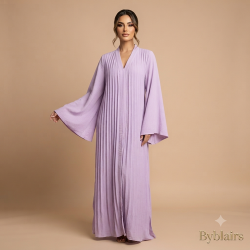 Flora wijde jurk - lila (limited color)
