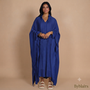 Sahara butterfly abaya - kobalt blauw
