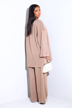 Comfy co-ord set met lange top en oversized broek