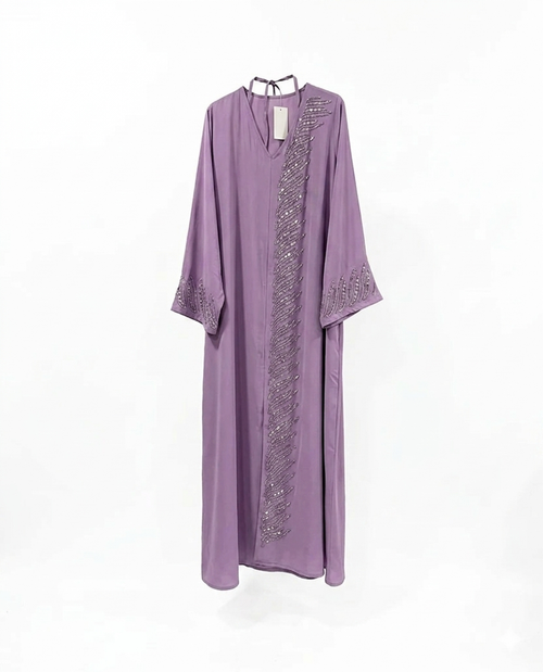 De "Midnight Shimmer" Abaya - lila