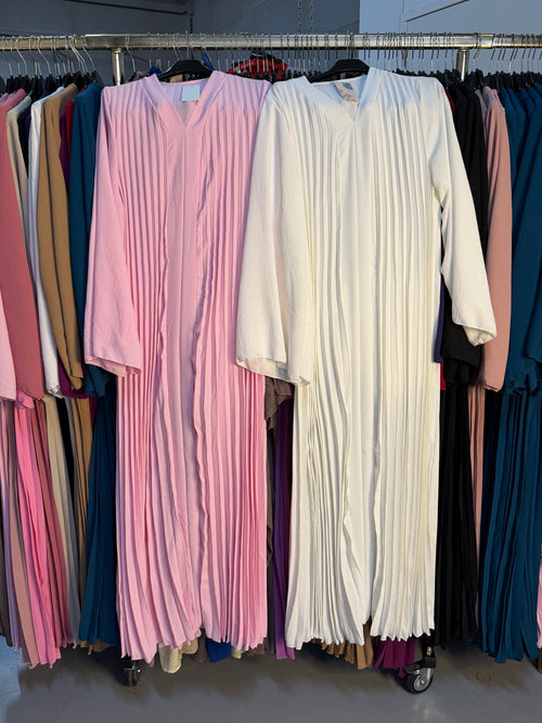 Valerie wit en licht roze flora jurken