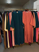 Just me petrol blauw en oud roze flora jurken