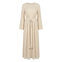 Nenna long sleeves dress - beige