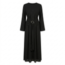 Nenna long sleeves dress - black