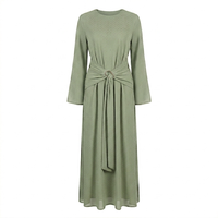 Nenna long sleeves dress - khaki