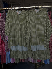 Magralje4uu 2 keer medium groen en 2 keer bruin maat M Broek setjes setjes
