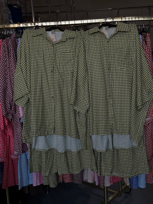 Magralje4uu 2 keer medium groen en 2 keer bruin maat M Broek setjes setjes