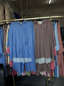 Hdhgbhdhebd streepje donker blauw en bruin maat Large setjes broek ruitjes
