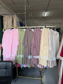 Elh0300 groen en bruin en butter yellow en burgundy en licht roze en beige broek setjes ruitjes