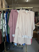 Oumbanat beige en burgundy ruitjes broek setjes L