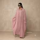 Sahara butterfly abaya - oud roze