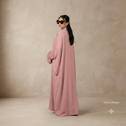 Sahara butterfly abaya - oud roze