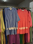 Sahar rood en blauw ruitjes broek setjes
