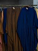 Zarsha taupe en kobalt blauw Sahara jurken