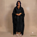 Sahara butterfly abaya - zwart PRE ORDER