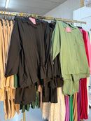 Naw nes kaki en zwart viscose broek setjes (ophalen)