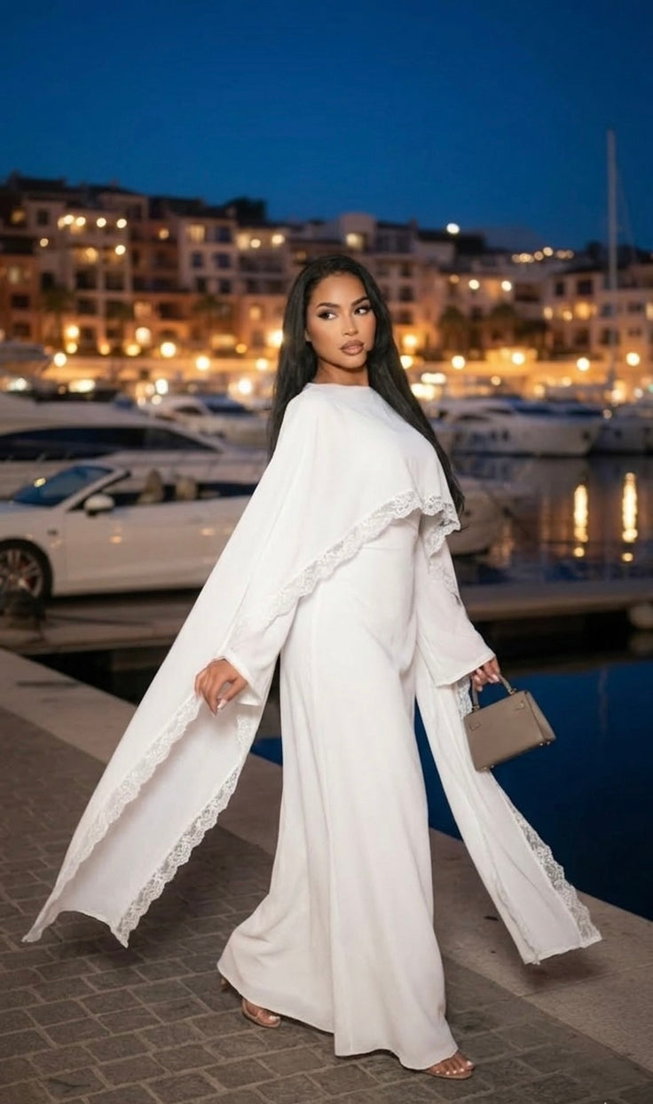 Robe de Soirée ‘Lace Luxe’ - wit SQ82