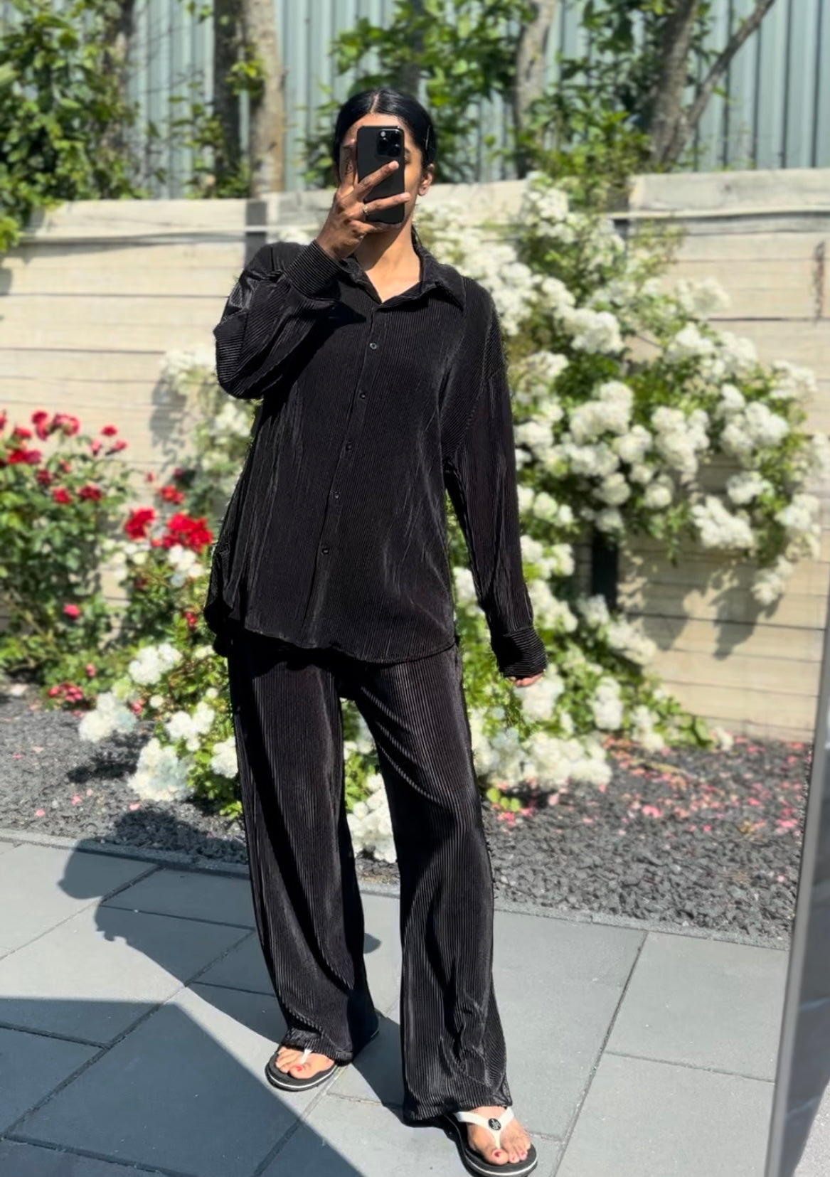 SS25 - Plisse blouse met rekbare broe