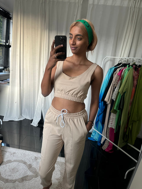 BEIGE JOGGER-SET