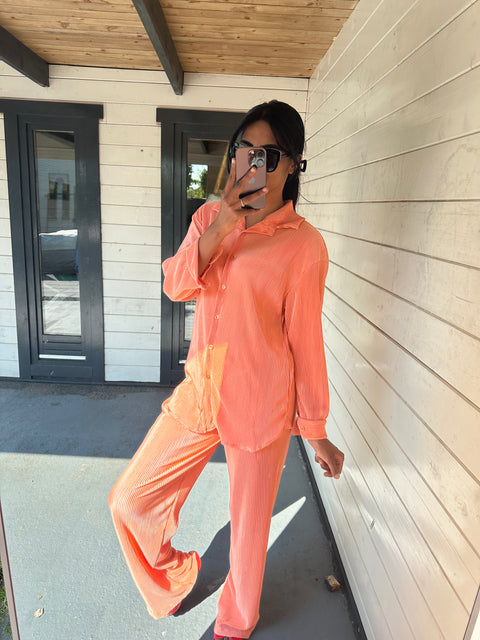 ZALM RIB AMBER TWINSET