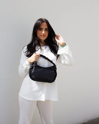 COCO CRÊPE TWEEDELIG SET - WIT