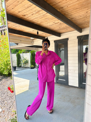 AMBER PLISSE TWEEDELIG SET PAARS