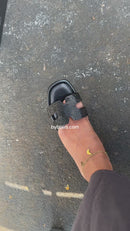 SLIPPERS MET GLITTERS ZWART