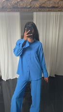 AMBER CRÊPE KOBALT BLUE SET