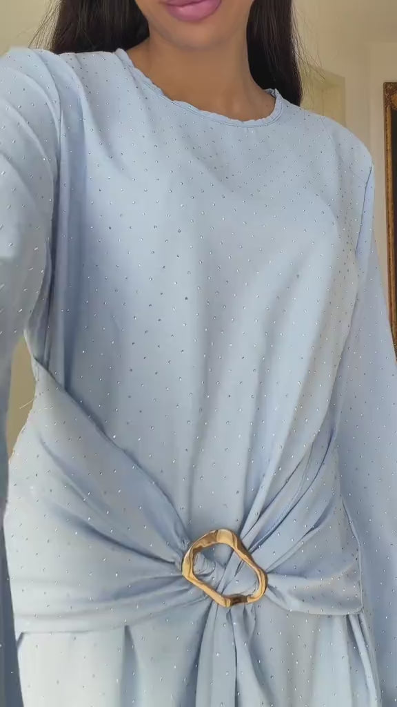 Nenna long sleeves dress - beige