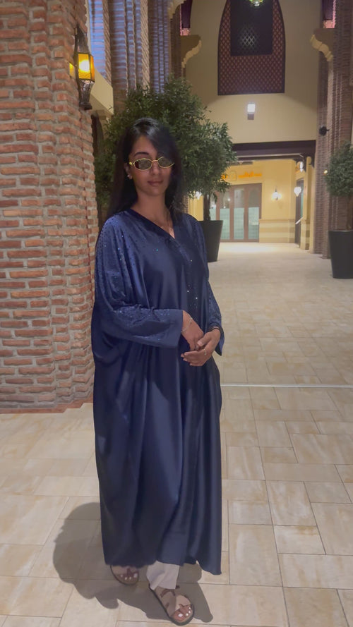 Dubai abaya dark blue