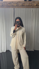 AMBER CRÊPE BEIGE SET