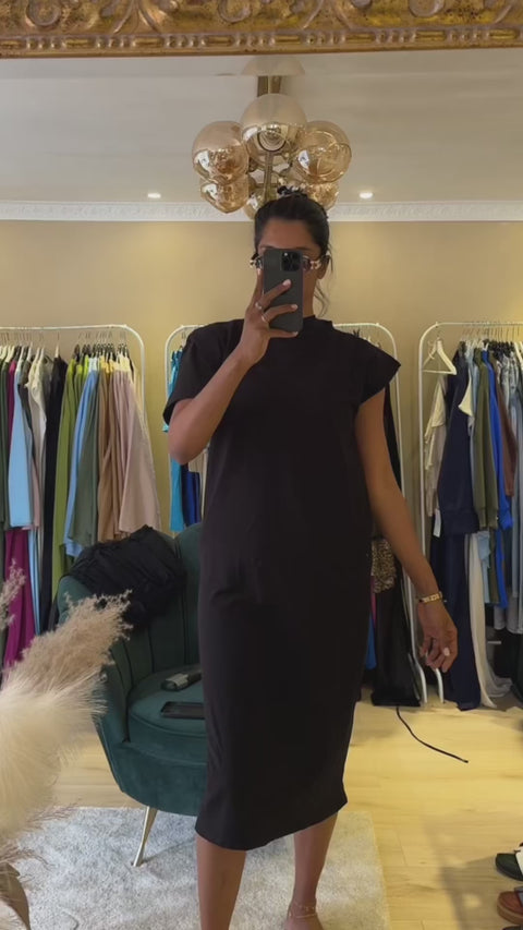 JURK DRIEKWART VAN KATOEN ZWART (JK01)